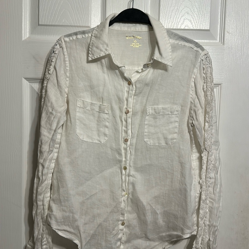 100% Linen Button Down Lilly Pulitzer